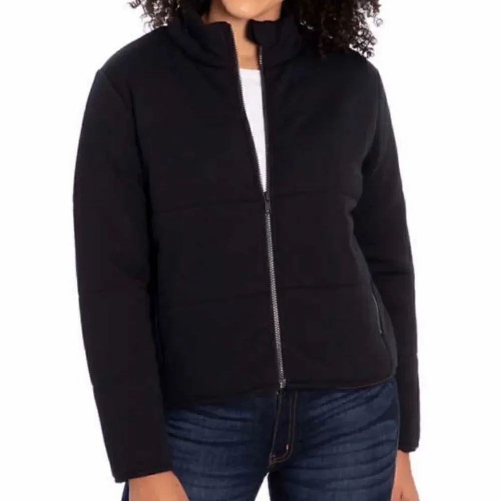 Three Dots Quilted Knit Jacket